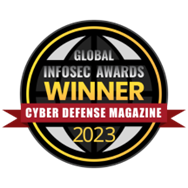 2023 Cyber Defense Global Infosec award badge