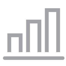 An icon of a bar graph