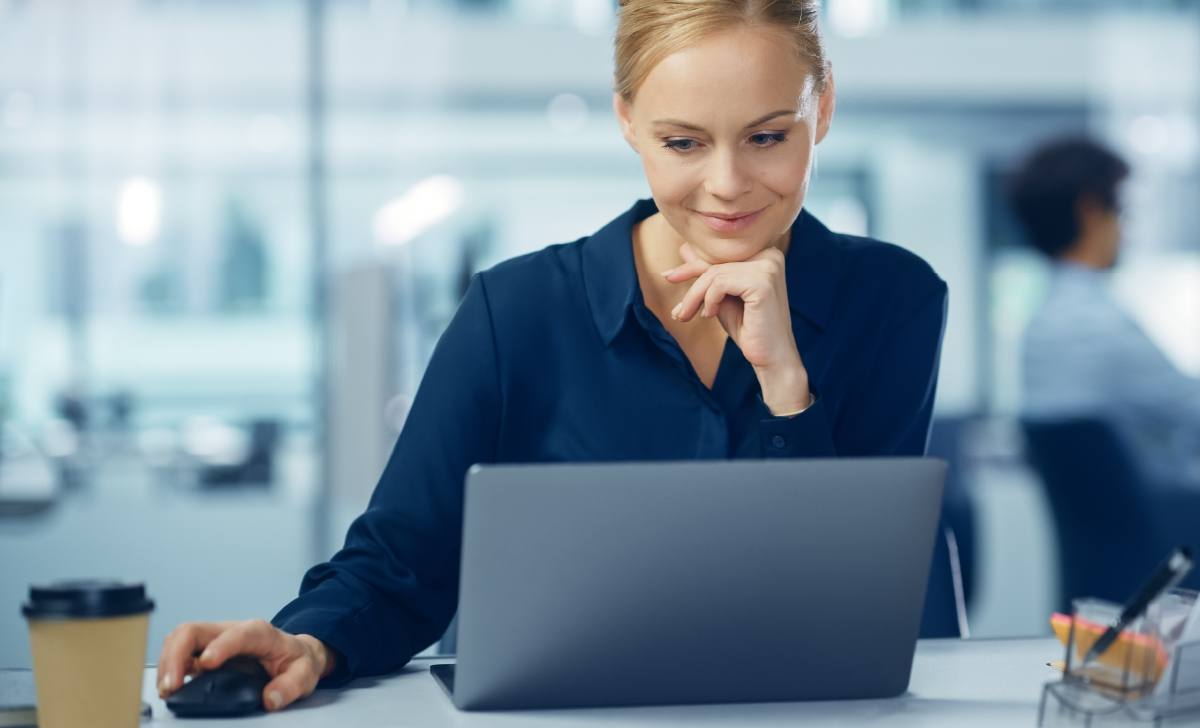 A tech professional working on their laptop.